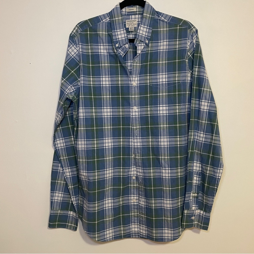 JCrew Men’s Secret Wash Shirt, Size Medium Tall